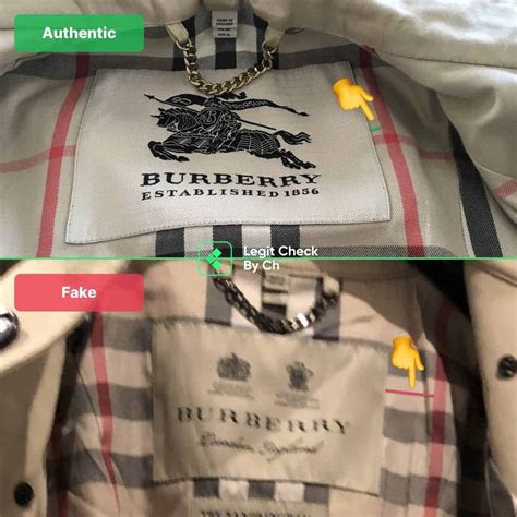 burberry tag real vs fake coat|how to identify burberry coat.